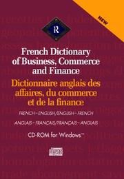 Cover of: Routledge French Dictionary of Business, Commerce and Finance/Dictionnaire anglais des affaires, du commerce et de la finance (CD-Rom)