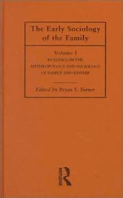 Cover of: Early Sociology of the Family (Making of Sociology)