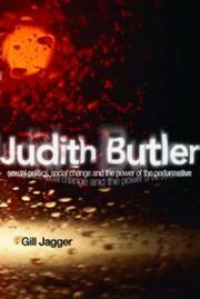 Cover of: Judith Butler by Gill Jagger