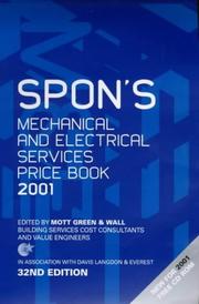 Cover of: Spon's Mechanical and Electrical Services Price Book 2001 (Thirty Second Edition)