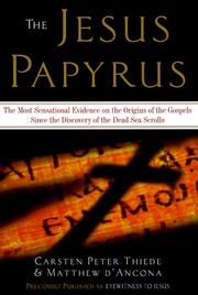 The Jesus Papyrus by Matthew D'Ancona