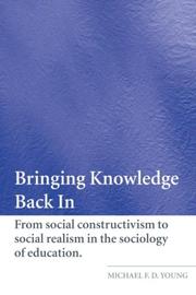 Cover of Bringing knowledge back in