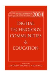 Cover of: World Yearbook of Education 2004 by Andrew Brown