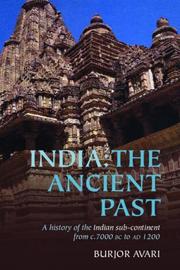 India: The Ancient Past by Burjor Avari