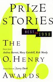 Cover of: Prize Stories 1998 (Prize Stories (O Henry Awards))