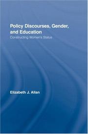 Cover of: Policy Discourses, Gender, and Education: Constructing Women's Status (Routledge Research in Education)