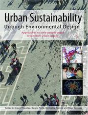 Cover of: Urban Sustainability Through Environmental Design