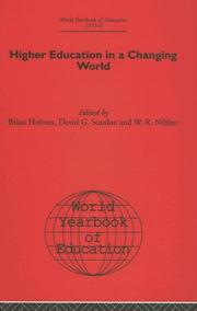 Cover of: World Yearbook opf Education 1971/72: Higher Education in a Changing World (World Yearbook of Education)