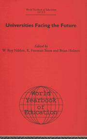 Cover of: World Yearbook of Education 1972/3: Universities Facing the Future (World Yearbook of Education)