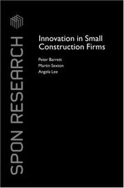 Cover of: Innovation in Small Construction Firms (Spon Research)