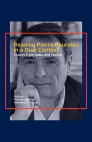 Cover of: Reading Pierre Bourdieu in a Dual Context