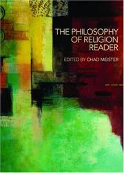 Cover of: The Philosophy of Religion Reader