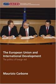 The European Union and International Development by Maurizi Carbone, Maurizio Carbone