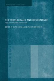 The World Bank and Governance by Diane L. Stone: