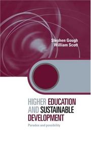 Cover of: Higher Education and Sustainable Development: Paradox and Possibility (Key Issues in Higher Education)