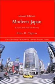 Cover of: Modern Japan by Elise Tipton