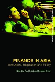 Cover of: Finance in Asia by Qiao Liu, Qiao Liu