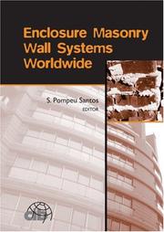 Cover of: Enclosure Masonry Wall Systems Worldwide by Silvano Pompeu Santos