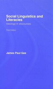 Cover of: Social Linguistics and Literacies: Ideology in Discourses