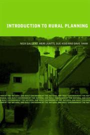 Introduction to Rural Planning (Natural and Built Environment) by Nick Gallent