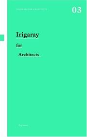 Irigaray for Architects (Thinkers for Architects) by Peg Rawes