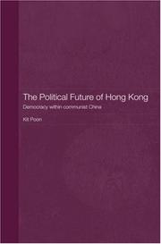 Cover of The Political Future of Hong Kong by kit poon