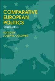 Political Institutions in Europe by Josep M Colomer
