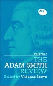 Cover of: Adam Smith Review Volume III (The Adam Smith Review)