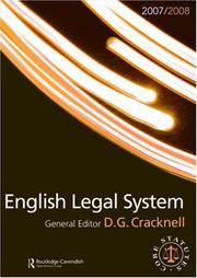 Cover of: English Legal System 2007-2008: Routledge-Cavendish Core Statutes Series (Routledge-Cavendish Core Statutes)