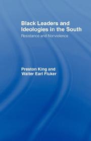 Cover of: Black Leaders and Ideologies in the South: Resistance and Non-Violence