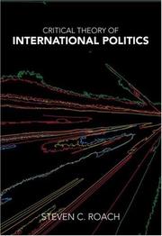 Cover of: Critical Theory of International Politics