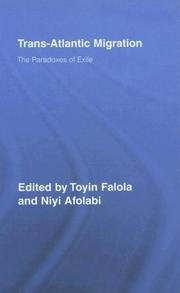 Cover of: Trans-Atlantic Migration: The Paradoxes of Exile (African Studies)