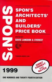 Cover of: Spon's Architects' and Builders' Price Book, 1999