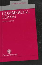 Cover of: Commercial Leases