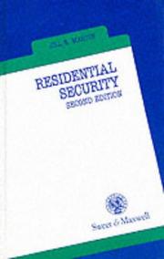 Cover of: Residential Security by Jill E. Martin