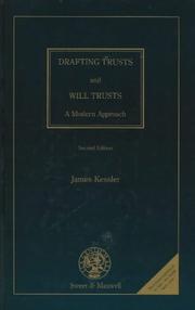 Cover of: Drafting Trusts and Wills
