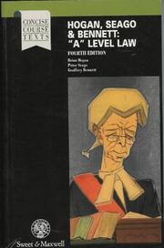 Cover of: 'A' Level Law (Concise Course Texts)