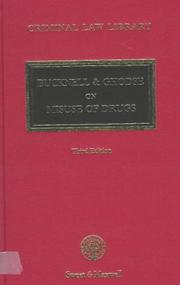 Cover of: Misuse of Drugs (Criminal Law Library)