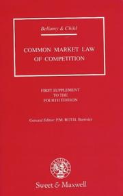 Cover of: Common Market Law of Competition