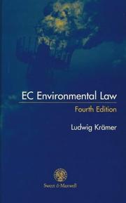 Cover of: E.C. Environmental Law