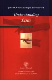 Cover of: Understanding Law by J.N. Adams, Roger Brownsword