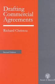 Cover of: Drafting Commercial Agreements by Richard Christou, Richard Christou