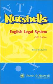 Cover of: English Legal System (Nutshells) by Penny Darbyshire