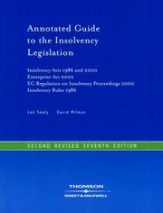 Cover of: Sealy and Milman's Annotated Guide to the Insolvency Legislation
