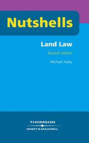 Cover of: Land Law (Nutshells)
