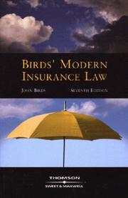 Cover of: Birds' Modern Insurance Law