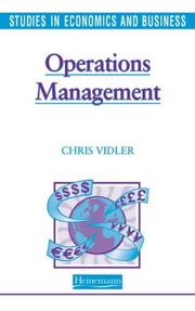Cover of: Studies in Economics and Business: Operational Management (Studies in Economics & Business)