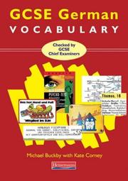 GCSE German vocabulary by Michael Buckby, Kate Corney