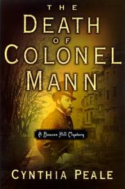 Cover of: The death of Colonel Mann: a Beacon Hill mystery