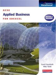 Cover of: GCSE Applied Business (GCSE Applied Business Edexcel) by Carol Carysforth, Mike Neild